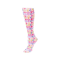 Celeste Stein Womens 15-20 mmHg Compression Sock-Honeycomb Multi