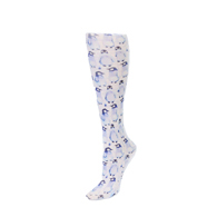 Celeste Stein Womens 15-20 mmHg Compression Sock-Winter Penguins