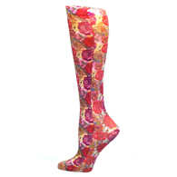 Celeste Stein Womens 8-15 mmHg Compression Sock-Roses