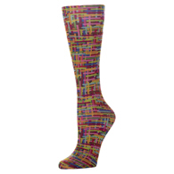 Celeste Stein Womens 8-15 mmHg Compression Sock-Color Grid