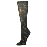 Celeste Stein Womens 8-15 mmHg Compression Sock-Summer Fun