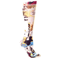 Celeste Stein Womens 20-30 mmHg Compression Sock-Comic