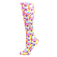 Celeste Stein Womens 20-30 mmHg Compression Sock-Tiny Owls