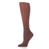 Celeste Stein Womens 20-30 mmHg Compression Sock-Regular-Brown Solid