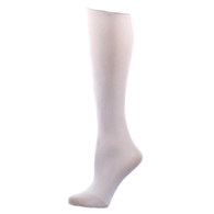 Celeste Stein Womens 8-15 mmHg Compression Sock-White Solid