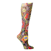 Celeste Stein Womens 15-20 mmHg Compression Sock-Queen-Black Vogue