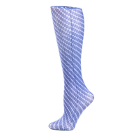Celeste Stein Womens 15-20 mmHg Compression Sock-Queen-Carbon Fiber