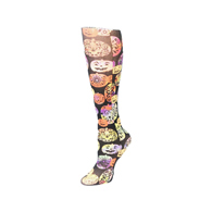 Celeste Stein 15-20 mmHg Compression Sock-Queen-Halloween Pumpkin