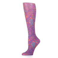 Celeste Stein Womens 15-20 mmHg Compression Sock-Queen-Blue Fantasea