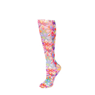 Celeste Stein Womens 15-20 mmHg Compression Sock-Queen-Abstract Colors