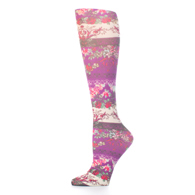 Celeste Stein Womens 15-20 mmHg Compression Sock-Queen-Moulin Rouge