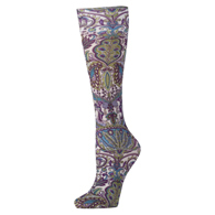 Celeste Stein Womens 15-20 mmHg Compression Sock-Queen-Purple Versache