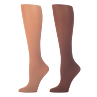 Celeste Stein 15-20 mmHg Compression Sock-Queen-Nude Brown (2 Pack)