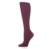 Celeste Stein Womens 15-20 mmHg Compression Sock-Queen-Purple Solid