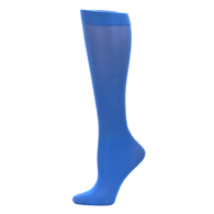 Celeste Stein Womens 15-20 mmHg Compression Sock-Queen-Royal Solid