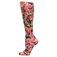 Celeste Stein Womens 8-15 mmHg Compression Sock-Queen-Vintage Paisley
