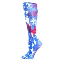 Celeste Stein Womens 20-30 mmHg Compression Sock-Queen-Star Gazer