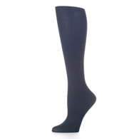 Celeste Stein Womens 20-30 mmHg Compression Sock-Queen-Navy Solid
