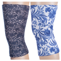 Celeste Stein Light/Moderate Knee Support Set-Navy Paris & Navy Lace