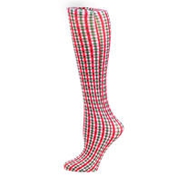 Celeste Stein Womens 20" Trouser Sock-Holiday Check