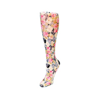 Celeste Stein Womens 20" Trouser Sock-Harlequin Roses