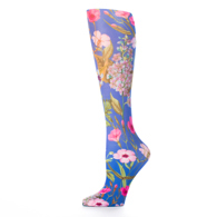Celeste Stein Womens 20" Trouser Sock-Blue Marona