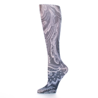 Celeste Stein Womens 20" Trouser Sock-Black Calypso
