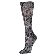 Celeste Stein Womens 20" Trouser Sock-Black and White Versache