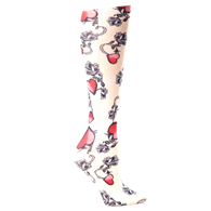 Celeste Stein Womens Compression Sock-Biker Heart