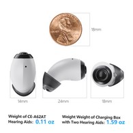 Ceretone CE-A62AT Style In-the-Ear OTC Hearing Aids