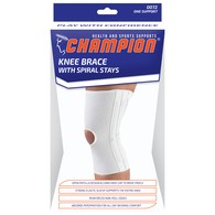 Champion 0072 Knee Brace with Flexible Stays - White