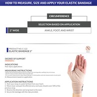 Champion 0122 Elastic Bandage - Universal Size - Beige - 2 in Width