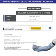 Champion 0159 Cast Protector, Full Arm Size - Gray