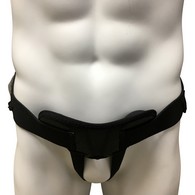 Champion 0405 Hernia Belt for Single or Double Hernia - Black