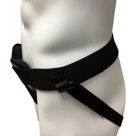 Champion 0405 Hernia Belt for Single or Double Hernia - Black