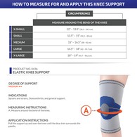 Champion 0436 Elastic Knee Support - Silver
