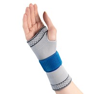 Champion 0438-S Elastic Wrist Support with Encircling Strap - Silver - Small