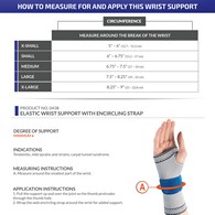Champion 0438 Elastic Wrist Support with Encircling Strap - Silver