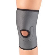 Champion 0475 Airmesh Knee Support with Stabilizer Pad - Gray