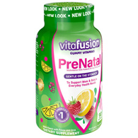 Church & Dwight 02791701950-Vitafusion PreNatal Gummies Natural Raspberry Lemonade Flavor, Nonprescription Vitamins & (BT/90)