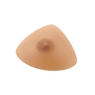 Classique 748N Triangle Post Mastectomy Silicone Breast Form with Nipple and Areola - Beige - 8