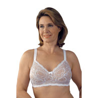 Classique 779 Post Mastectomy Fashion Bra - White/Skin - 36DD