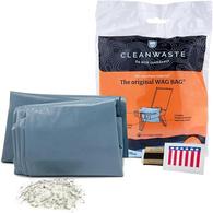 The Original WAG BAG GO Anywhere Toilet Kit, Cleanwaste Portable Toilet Solution D313W50 (50 Pack)