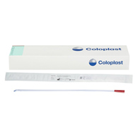 Self-Cath Coloplast 818-Urethral Catheter Self-Cath Coude Olive Tip Uncoated PVC 18 Fr 16 in, Intermittent (BX/30)