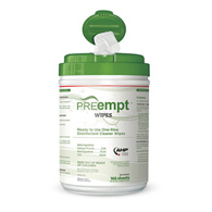 PREempt Contec 21221-PREempt Surface Disinfectant Cleaner Wipes, Cleaners & Deodorizers (CS)