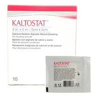 Kaltostat ConvaTec 168210-Kaltostat Calcium Alginate Dressing, 2 x 2 Inch, Alginates (BX)