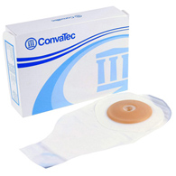 ConvaTec 175779 ActiveLife 1-Piece Drainable Transparent Colostomy Pouch, 12 in L, 1 in Stoma (BX/5)
