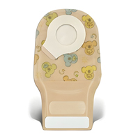 Little Ones ConvaTec 411637-Little Ones Two-Piece Drainable Teddy Bear Design Ostomy Pouch, 8 in Length, 1/5 to 1-1/4 (BX/10)