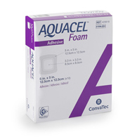 Aquacel ConvaTec 420619-Aquacel Silicone Adhesive with Border Silicone Foam Dressing, 5 x 5 in, Foams (EA/1)