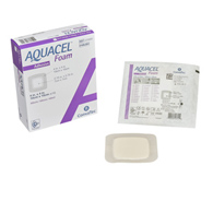 Aquacel ConvaTec 420680-Aquacel Silicone Adhesive with Border Silicone Foam Dressing, 4 x 4 in, Foam Dressings (EA/1)